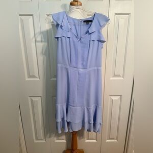 Banana Republic Baby Blue Ruffle dress size 2